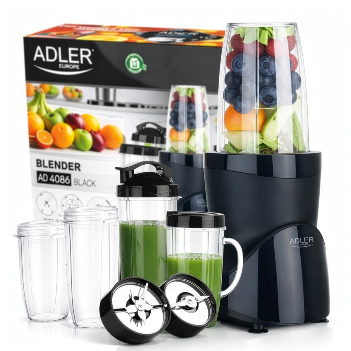 Блендер - шейкер Adler AD 4084 Black