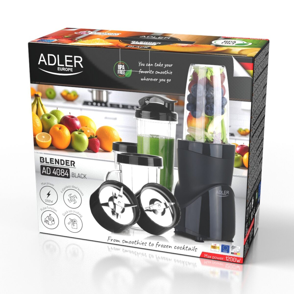 Блендер - шейкер Adler AD 4084 Black