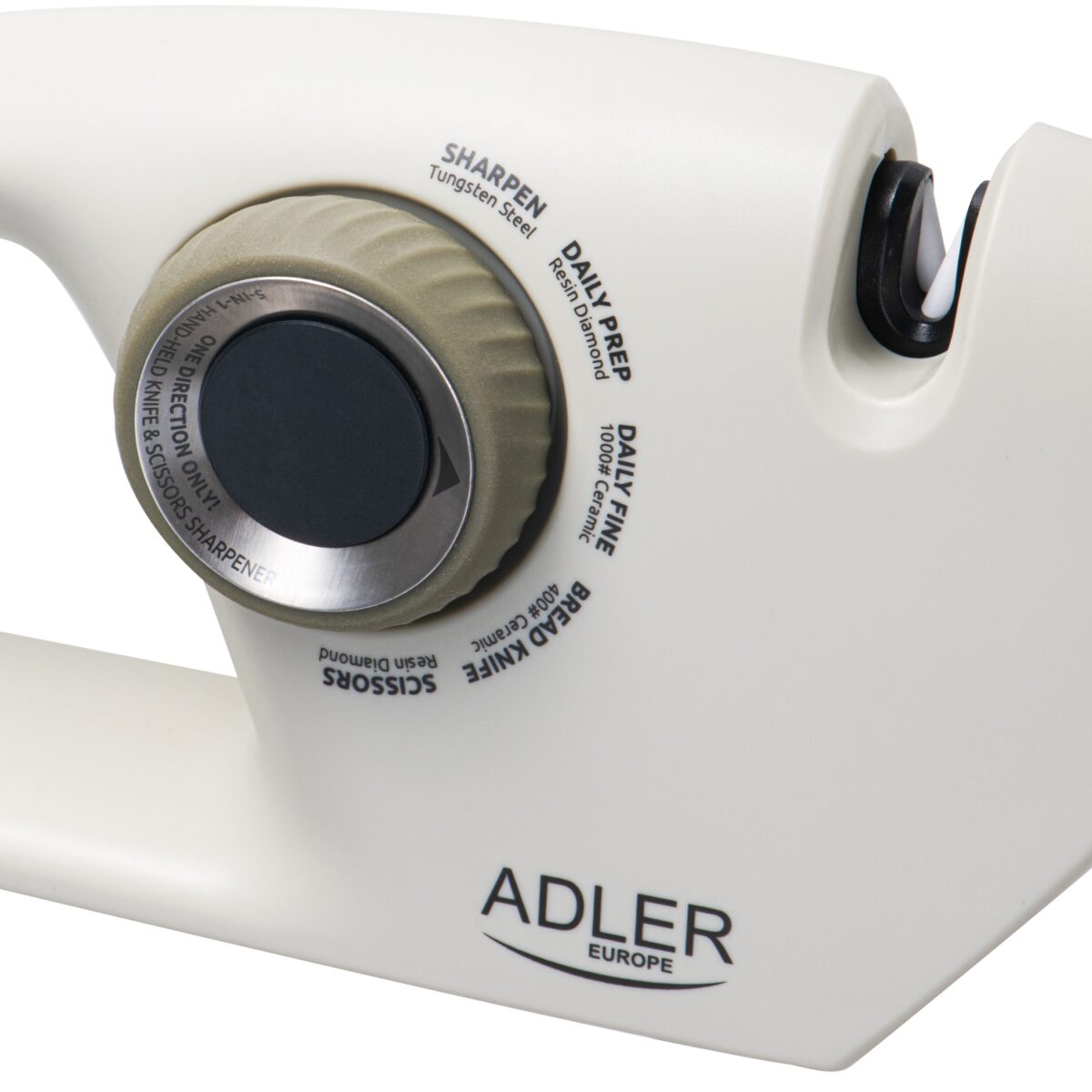 5-етапна точилка для ножів та ножиць Adler AD 4530 керамічні алмазні зубчасті гладкі ножиці