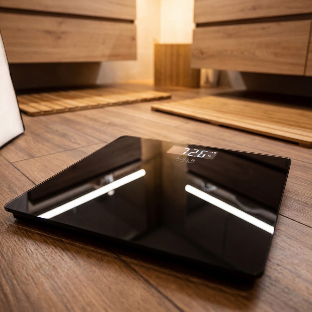 Вага підлогова акумуляторна USB Adler AD 8194 black 180 kg