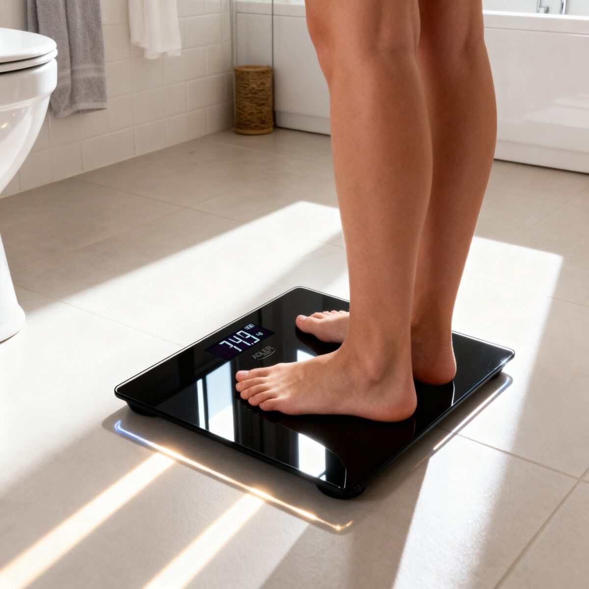 Вага підлогова акумуляторна USB Adler AD 8194 black 180 kg