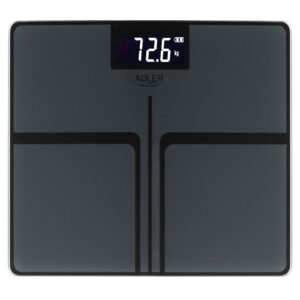 Вага підлогова акумуляторна для ванної кімнати USB-C Adler AD 8194 stripes 180 кг
