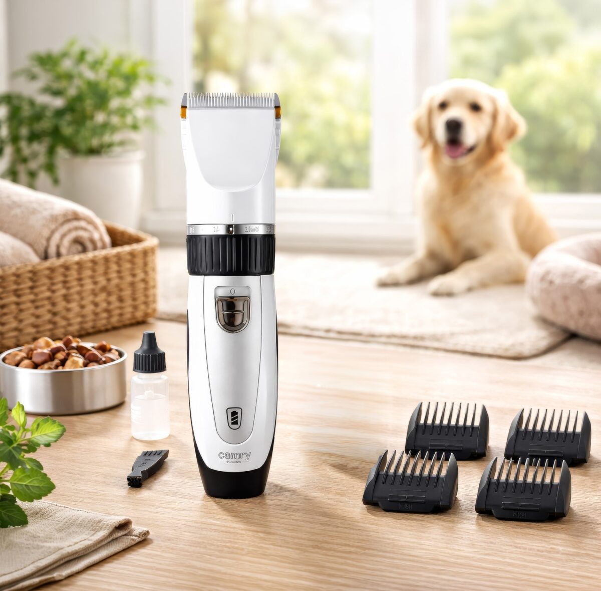 Професійна машинка для стрижки домашніх тварин Camry CR 2848 0.8–14мм
