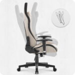 Ігрове геймерське комп'ютерне крісло Cabro C508 Beige тканина - Зображення 7