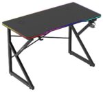 Комп'ютерний стіл Huzaro Hero 1.7 RGB чорний підсвітка