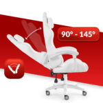 Геймерське крісло Hell's Chair HC-1014 White Black - Зображення 6