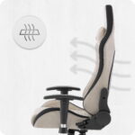 Ігрове геймерське комп'ютерне крісло Cabro C508 Beige тканина - Зображення 9