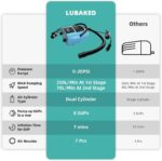 Електричний насос для SUP-дошки ZAFIED LUBAKED 20PSI 12V LCD 3251 - Зображення 2