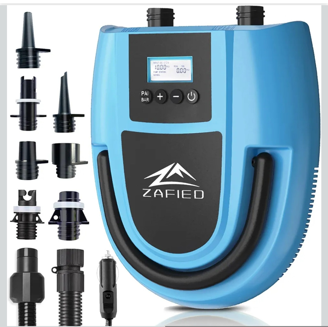 6985111478_w640_h640_zafied-portativnyj-elektricheskij Електричний насос для SUP-дошки ZAFIED LUBAKED 20PSI 12V LCD 3251 - Зображення 1