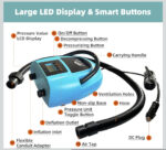 Електричний насос для SUP-дошки ZAFIED LUBAKED 20PSI 12V LCD 3251 - Зображення 5