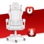 Геймерське крісло Hell's Chair HC-1014 White Black - Зображення 7