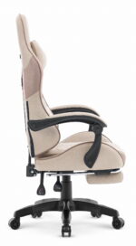 Ігрове комп'ютерне геймерське крісло Cabro C501 бежеве тканина - Зображення 3