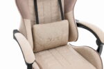 Ігрове комп'ютерне геймерське крісло Cabro C501 бежеве тканина - Зображення 7