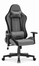 Ігрове крісло Cabro C508 Black Grey тканина