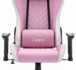 Ігрове крісло Cabro C508 Pink White тканина - Зображення 5