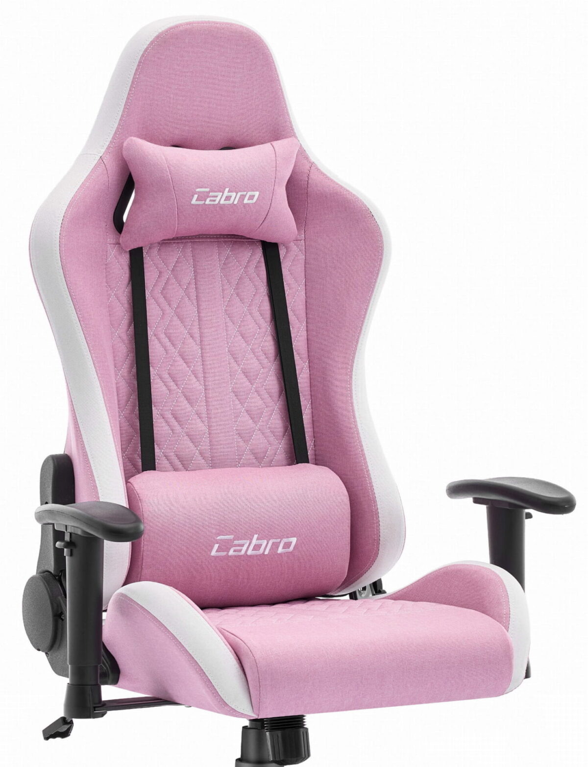 Ігрове крісло Cabro C508 Pink White тканина - Зображення 8