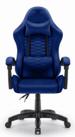 Геймерське комп'ютерне крісло тканинне Hell's Chair HC-1000 Dark Blue - Зображення 2