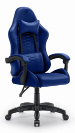 Геймерське комп'ютерне крісло тканинне Hell's Chair HC-1000 Dark Blue