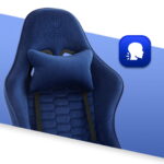 Геймерське комп'ютерне крісло тканинне Hell's Chair HC-1000 Dark Blue - Зображення 6