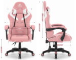 Геймерське крісло Hell's Chair HC-1007 Pink - Зображення 10
