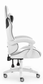 Геймерське комп'ютерне крісло Hell's Chair HC-1007 White Black - Зображення 4