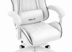 Геймерське комп'ютерне крісло Hell's Chair HC-1007 White Black - Зображення 5