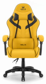 Геймерське комп'ютерне крісло Hell's Chair HC-1007 Yellow Black - Зображення 3
