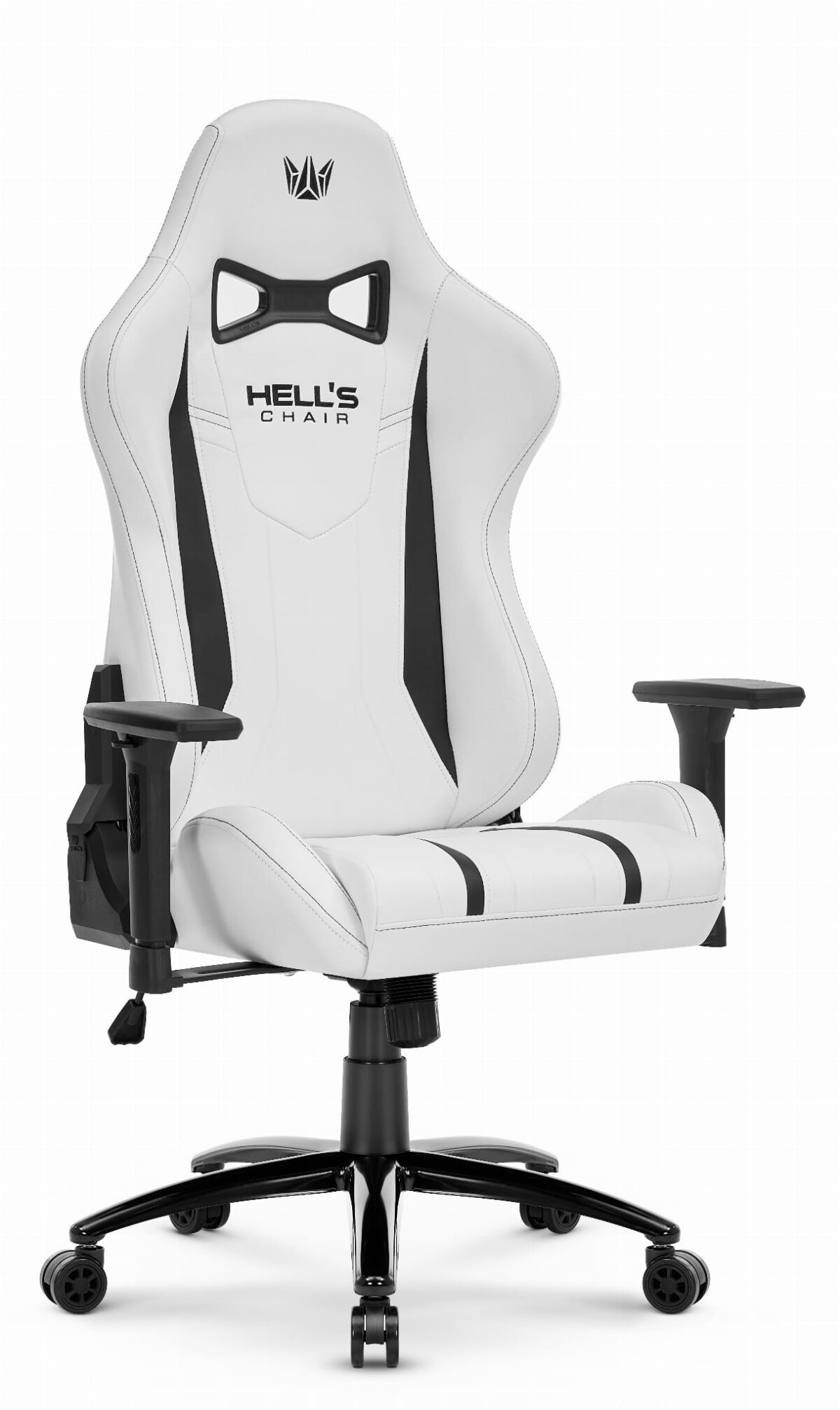 Геймерське комп'ютерне крісло Hell's Chair HC-1013 White Black - Зображення 2