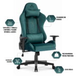 Геймерське крісло Hell's Chair HC-2000 Green тканина - Зображення 6