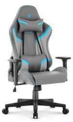 Геймерське комп'ютерне крісло Hell's Chair HC-2002 Grey Blue