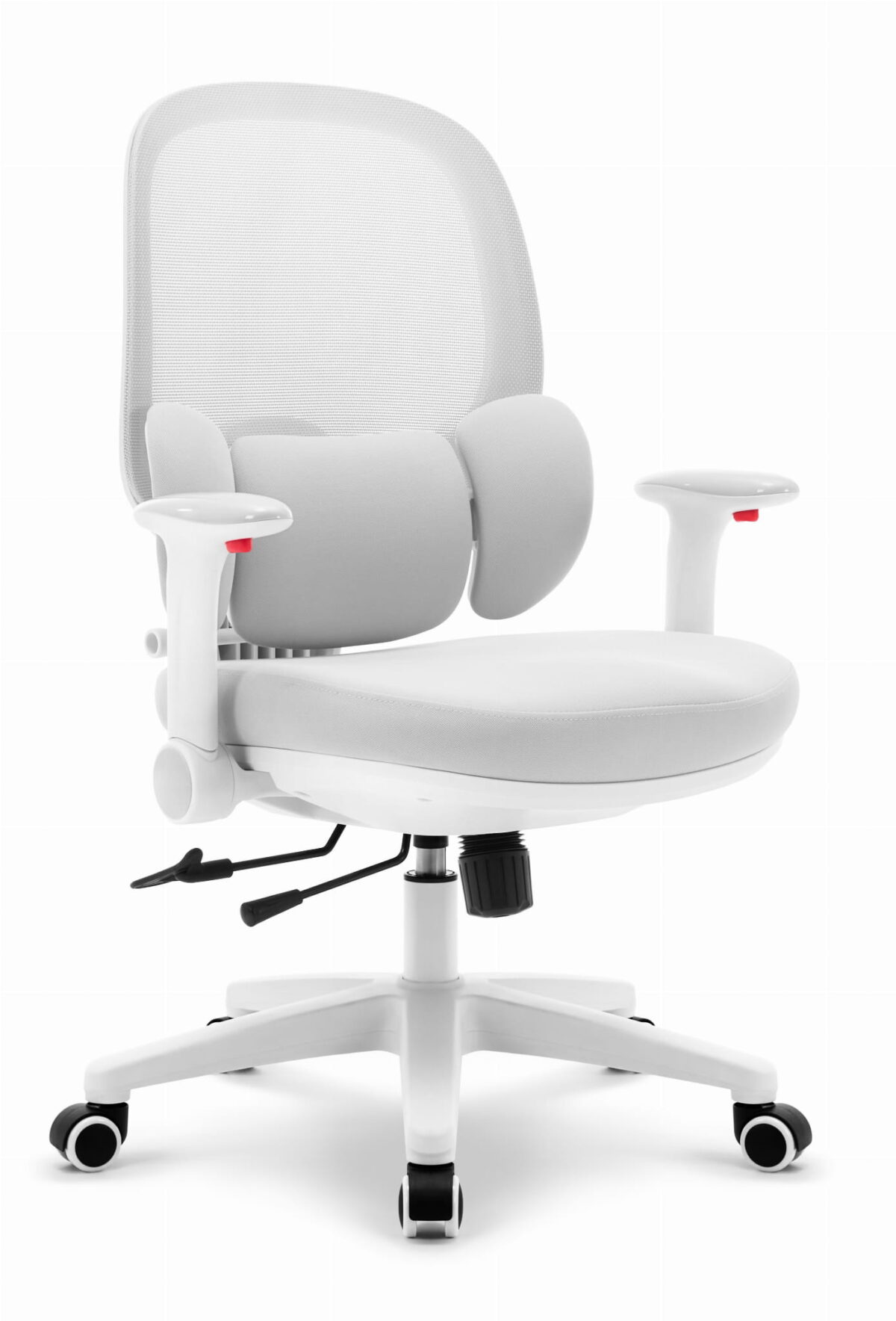 Геймерське комп'ютерне крісло Hell's Chair HC-999 Grey White - Зображення 2