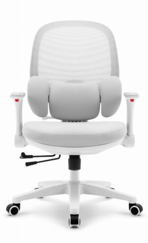 Геймерське комп'ютерне крісло Hell's Chair HC-999 Grey White