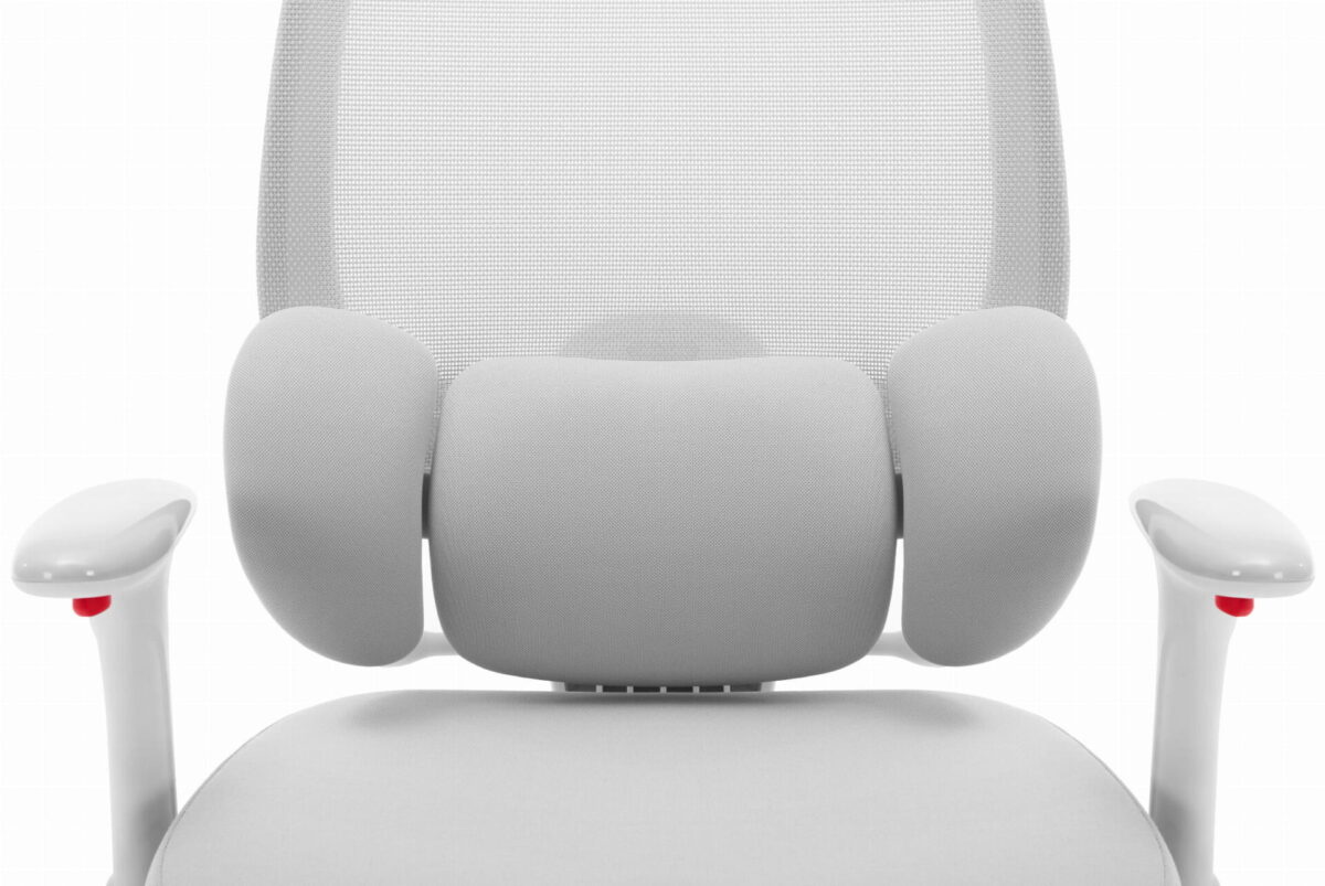 Геймерське комп'ютерне крісло Hell's Chair HC-999 Grey White - Зображення 7