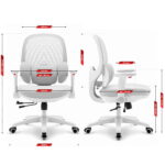 Геймерське комп'ютерне крісло Hell's Chair HC-999 Grey White - Зображення 10