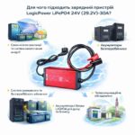 Інфографіка акумуляторна зарядка