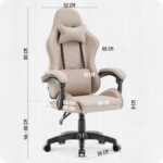 Ігрове геймерське комп'ютерне крісло Cabro C500 Beige тканина - Зображення 6