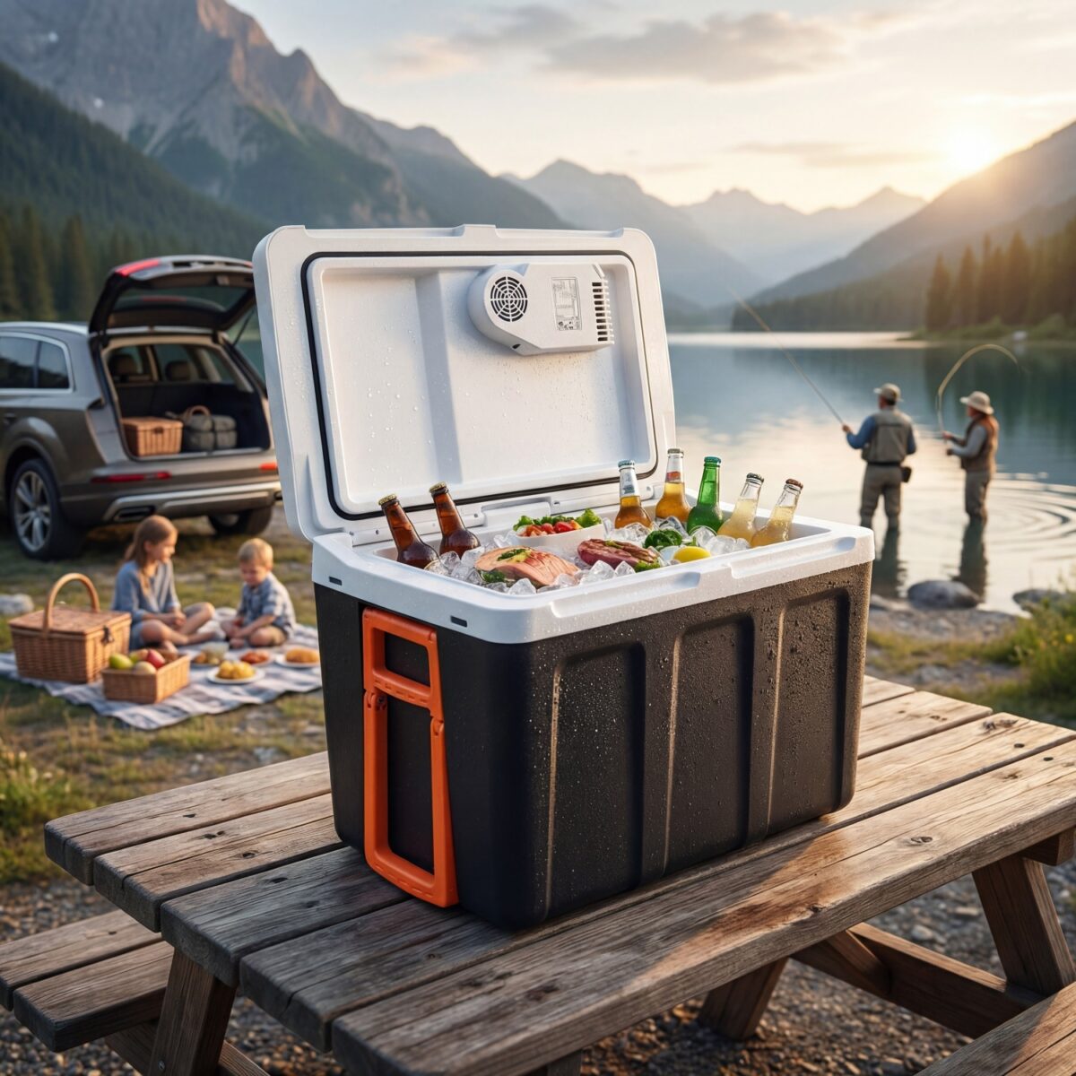 Автохолодильник туристичний дорожній холодильник Adler AD 8090 40 L