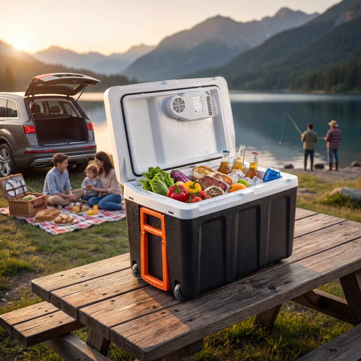 Автохолодильник туристичний дорожній холодильник Adler AD 8090 40 L