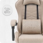 Ігрове геймерське комп'ютерне крісло Cabro C500 Beige тканина - Зображення 7