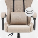 Ігрове геймерське комп'ютерне крісло Cabro C500 Beige тканина - Зображення 8