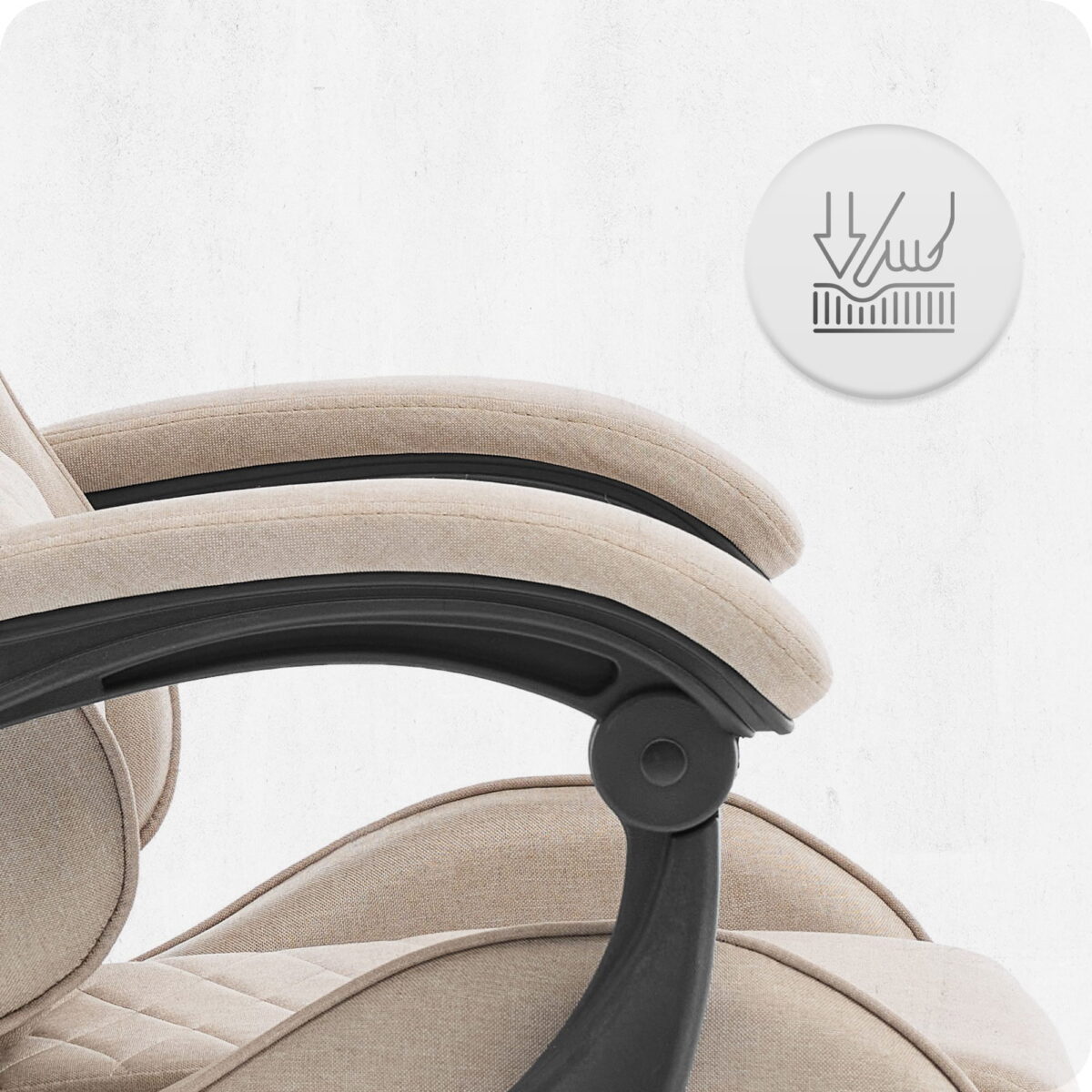 Ігрове геймерське комп'ютерне крісло Cabro C500 Beige тканина - Зображення 9