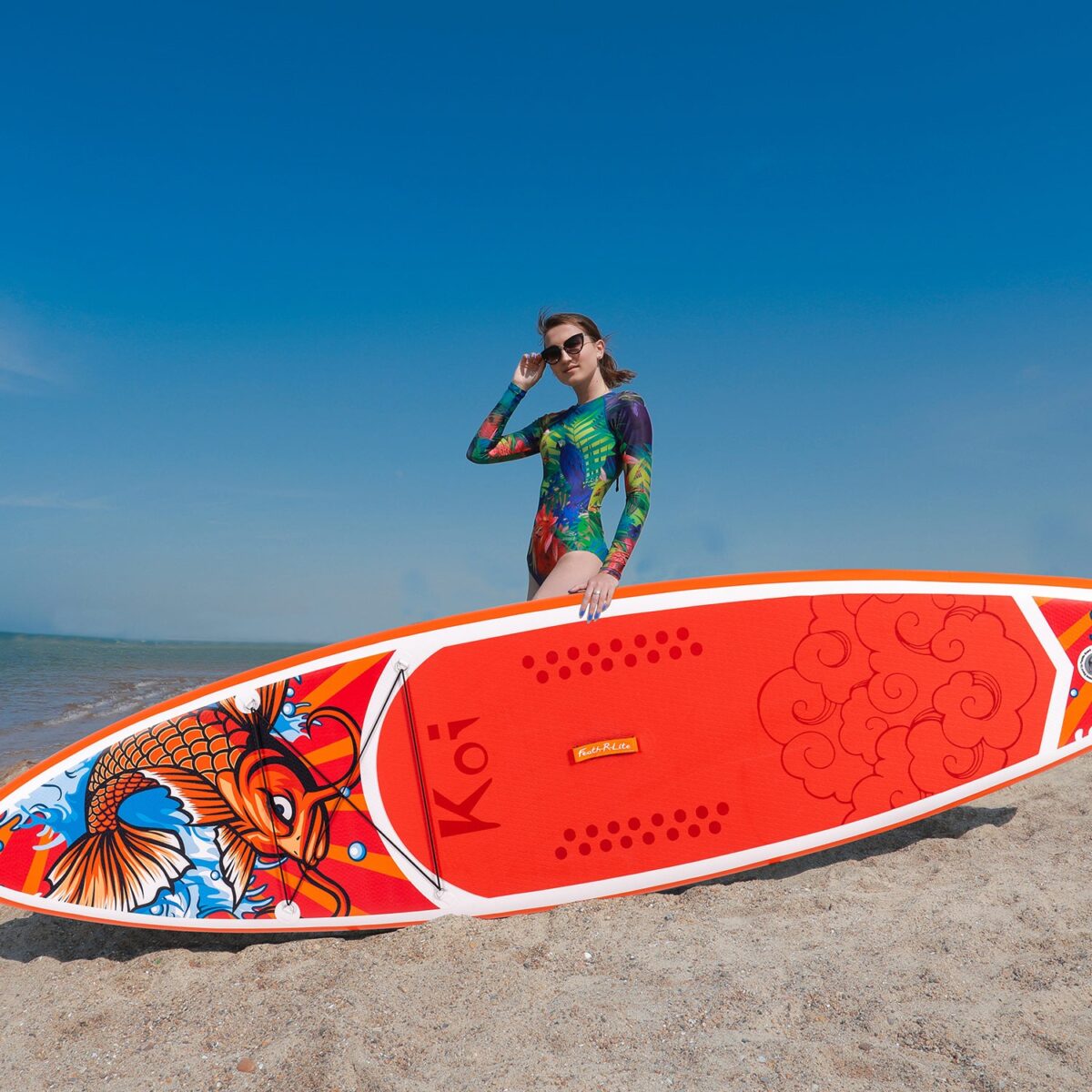 SUP дошка Funwater Feath-R Lite Koi 3.5м SUPFR01E - Зображення 8