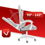 Геймерське крісло тканинне Hell's ChairHC-1000 Grey White - Зображення 4