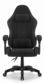 Геймерське комп'ютерне крісло Hell's Chair HC-1008 Black 2.0 тканина/сітка - Зображення 3