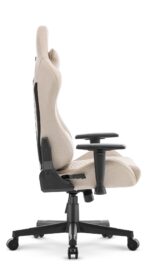 Геймерське комп'ютерне крісло Hell's Chair HC-2000 Beige Black тканина