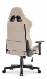 Геймерське комп'ютерне крісло Hell's Chair HC-2000 Beige Black тканина