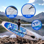 SUP-дошка надувна FunWater SUPFW05B Tiki 3,2 м (синьо-білий) - Зображення 9