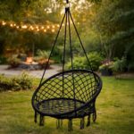 Крісло-гойдалка LUARO KX7630 BLACK 80см 150кг - Зображення 2