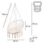 Крісло-гойдалка LUARO KX7629 80см 150кг - Зображення 4