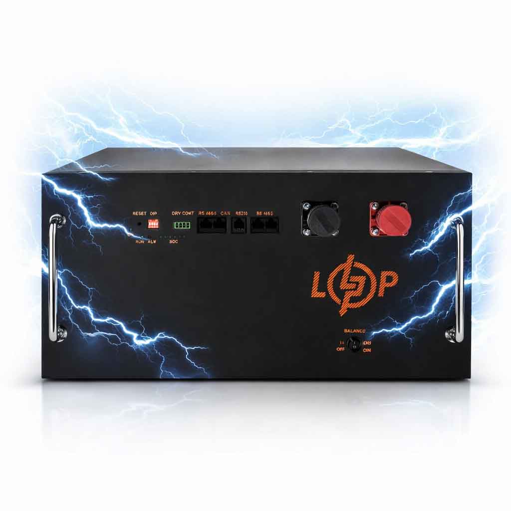 Акумулятор LogicPower LP LiFePO4 51.2V 315Ah 16128Wh BMS JK 200A/100А RM RS485/CAN BL